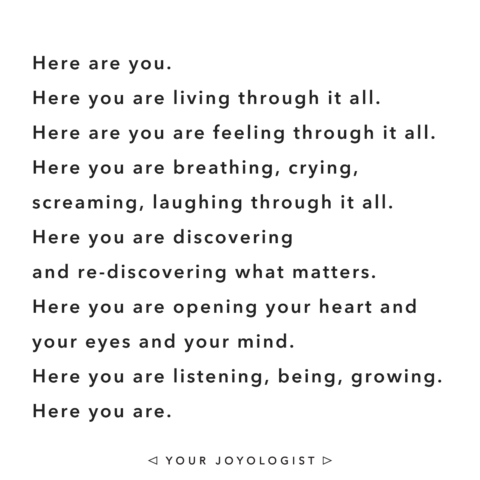 Here you are | Your Joyologist
