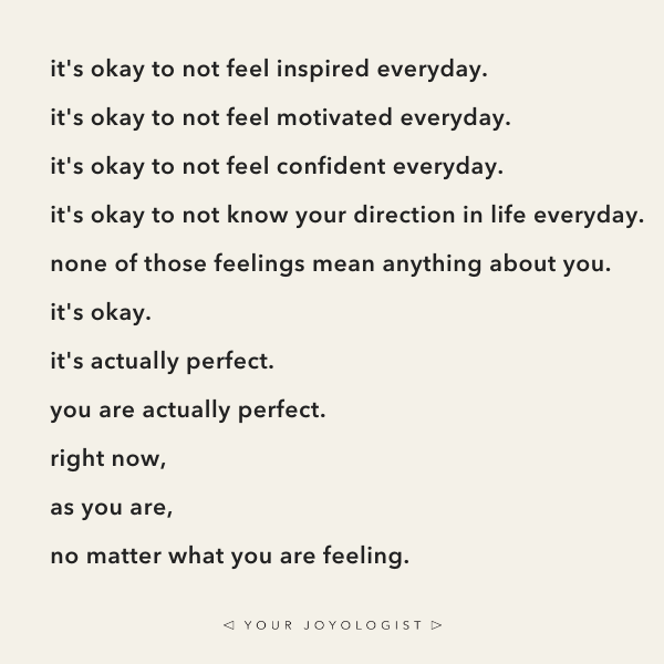 It’s okay | Your Joyologist